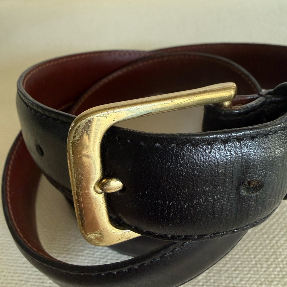 Coach 5700 Men’s Black Leather Belt Size 38/95CM - Picture 3 of 14
